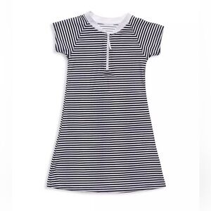 Snapper rock Little Girl's & Girl's Nautical Stripe Short Sleeve Dress